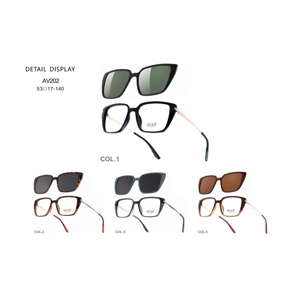 AVVA AV-202 MODEL C.04 RENK 53-17/140 TEK KLİPSLİ ÇERÇEVE