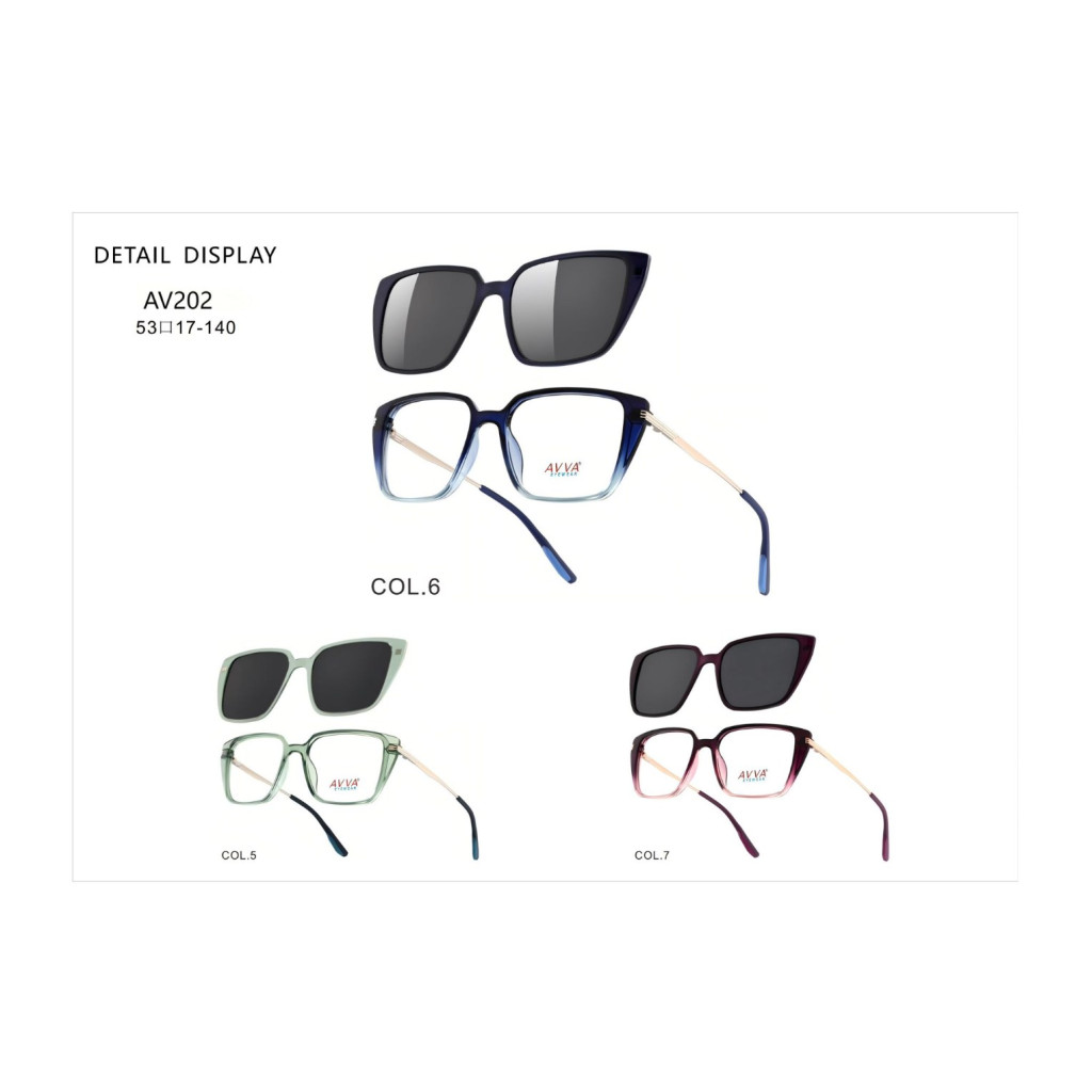 AVVA AV-202 MODEL C.05 RENK 53-17/140 TEK KLİPSLİ ÇERÇEVE