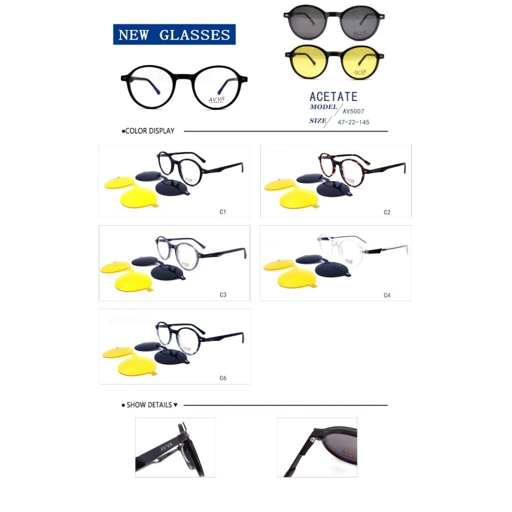 AVVA AV5007 MODEL C1 RENK 47-22/145 EKARTMAN ÇİFT KLİPSLİ ÇERÇEVE