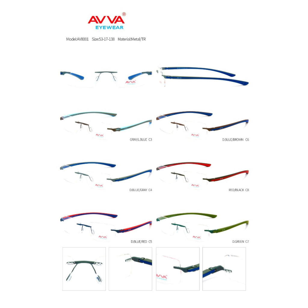 AVVA AV8001 MODEL C.05 RENK 53-17/138 EKARTMAN LAZER ÇERÇEVE