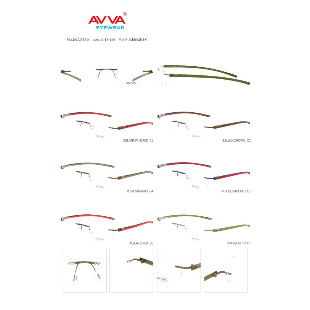 AVVA AV8003 MODEL C.07 RENK 52-17/138 EKARTMAN FASET ÇERÇEVE