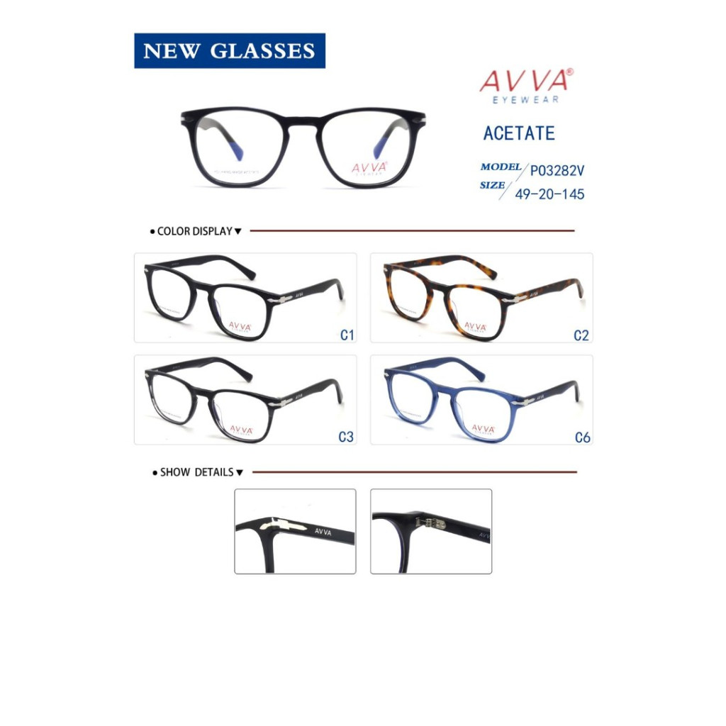 AVVA PO3282 MODEL C.06 RENK ACETATET ÇERÇEVE 49-22/145