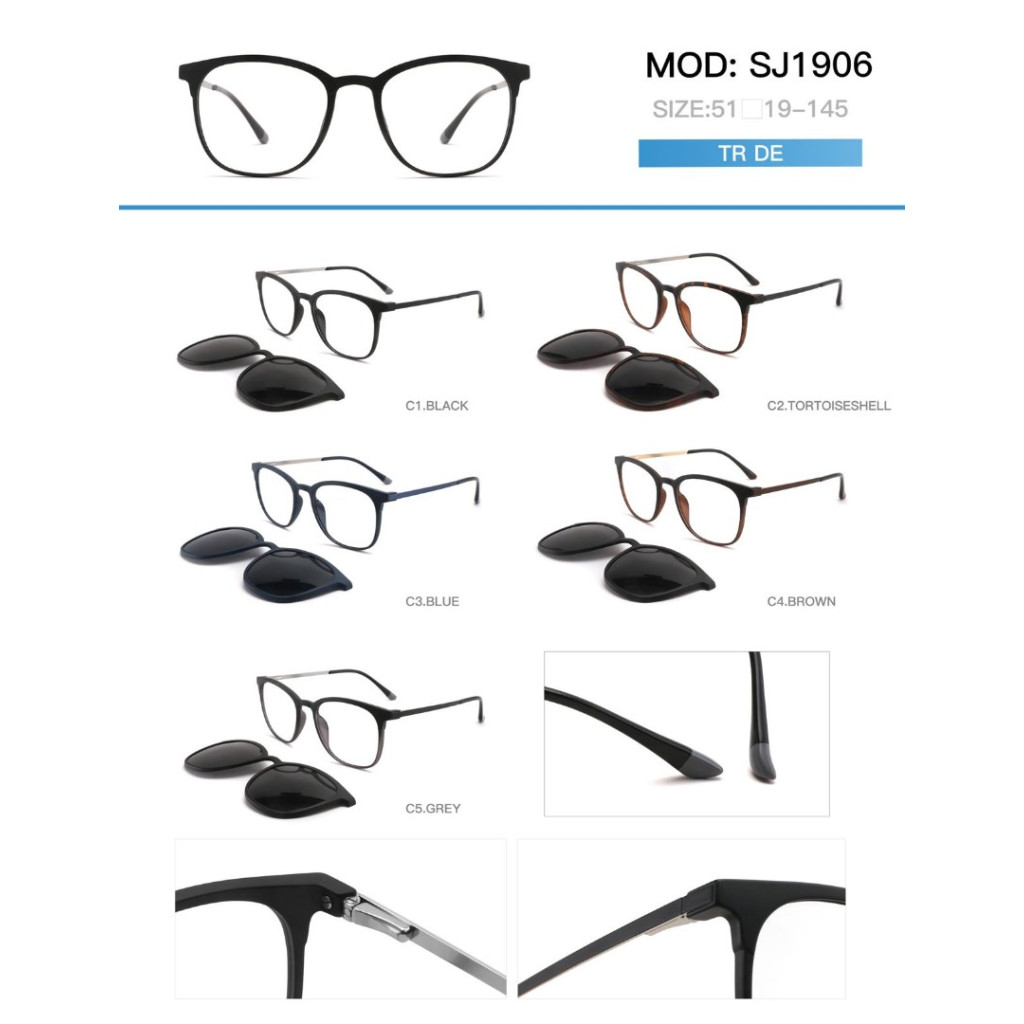 AVVA SJ1906 MODEL C.01 RENK 49-19/145 ÇİFT KLİPSLİ ÇERÇEVE