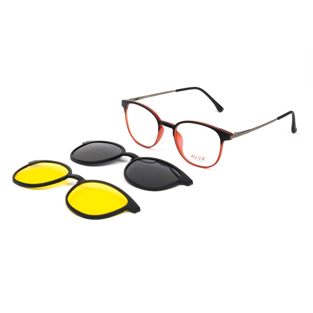 AVVA YDS2127 C.04 MAT 51-20/145 ULTEM ÇİFT KLİPSLİ ÇERÇEVE