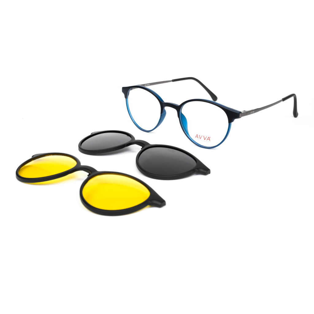 AVVA YDS2128 C.03 MAT 49-21/145 ULTEM ÇİFT KLİPSLİ ÇERÇEVE