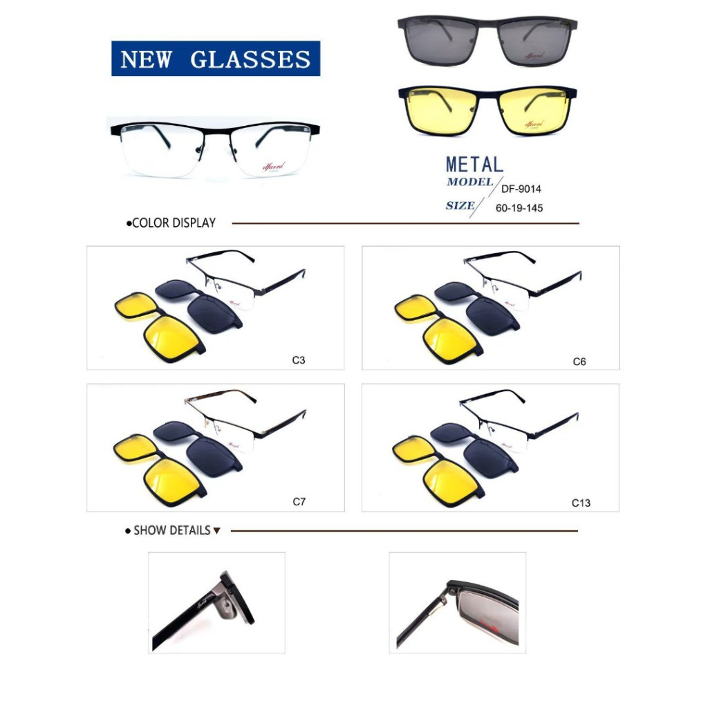 DFARNİ DF9014 MODEL C.13 RENK 60-19/145 KLİPSLİ ÇERÇEVE