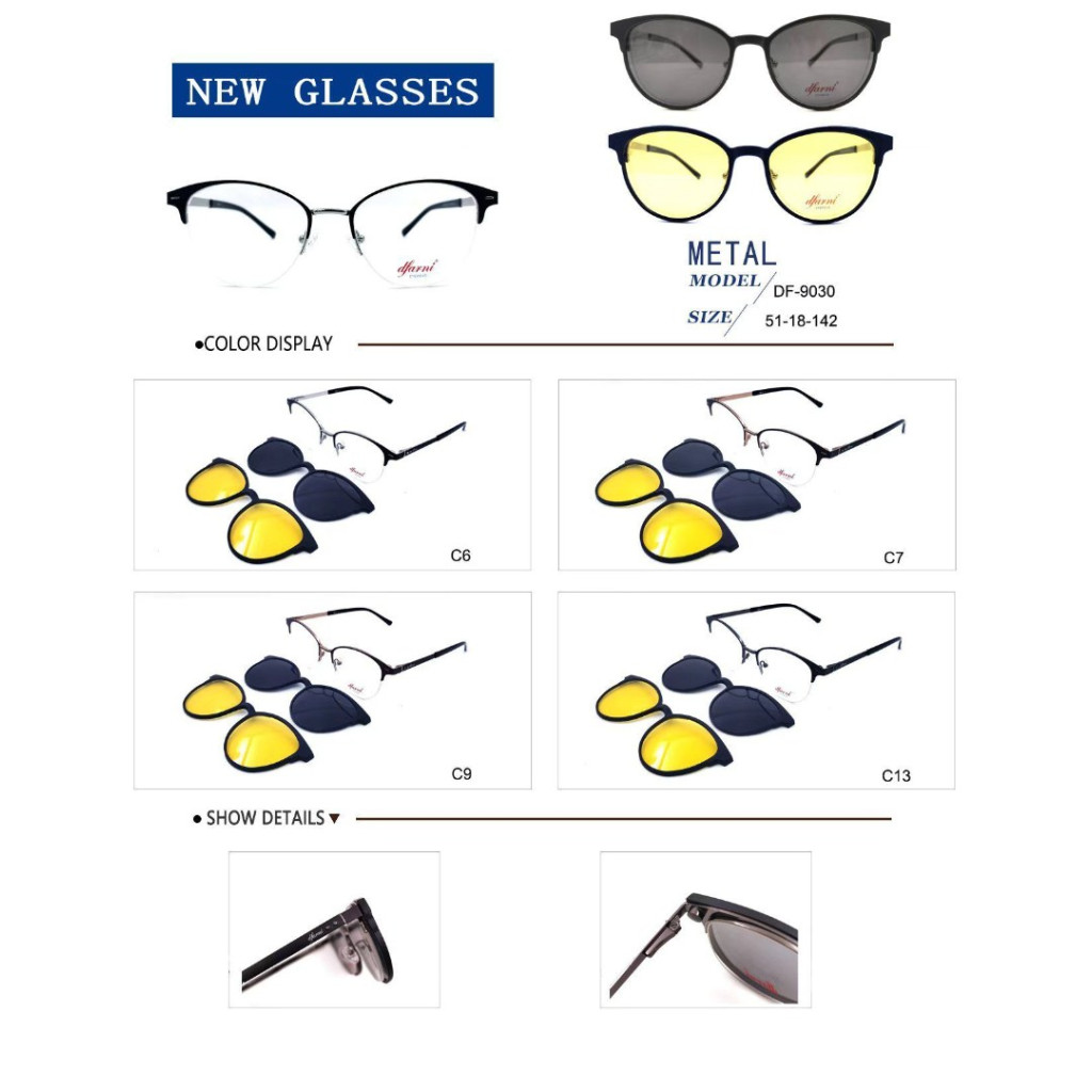 DFARNİ DF9030 MODEL C.11 RENK 51-18/142 KLİPSLİ ÇERÇEVE