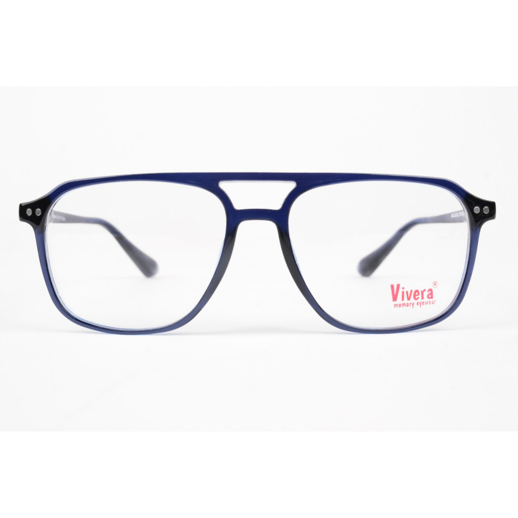 VİVERA 1049 MODEL C.09 LACİVERT RENK ÇİFT KÖPRÜ TR90 ÇERÇEVE 50-18/145 (KILIFSIZ)